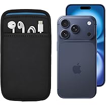 Apple iPhone 17AIR256ブラック 本体とケース付き Amazon.co.jp: (ポケット付 スリーブケース) iPhone 17 Pro MAX・Air